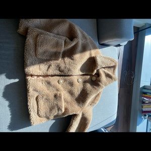 Faux fur teddy jacket